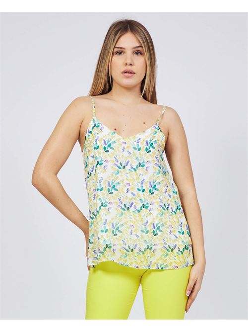 Top Sandro Ferrone in fantasia floreale SANDRO FERRONE | S7XBCMABELLEBIANCO
